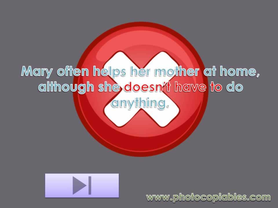 Modals of Obligation Interactive Exercise-wrong answer slide Modals of Obligation Interactive Exercise-wrong answer slide