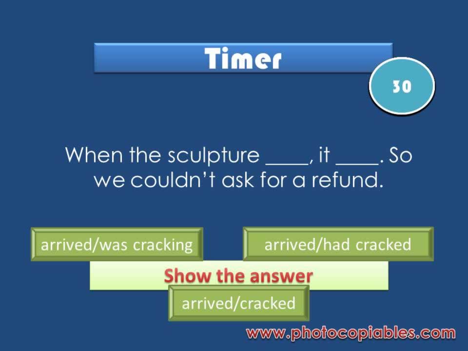 Narrative Tenses Interactive Exercise-question slide Narrative Tenses Interactive Exercise-question slide