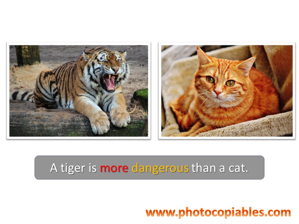 Comparatives Flashcards | photocopiables