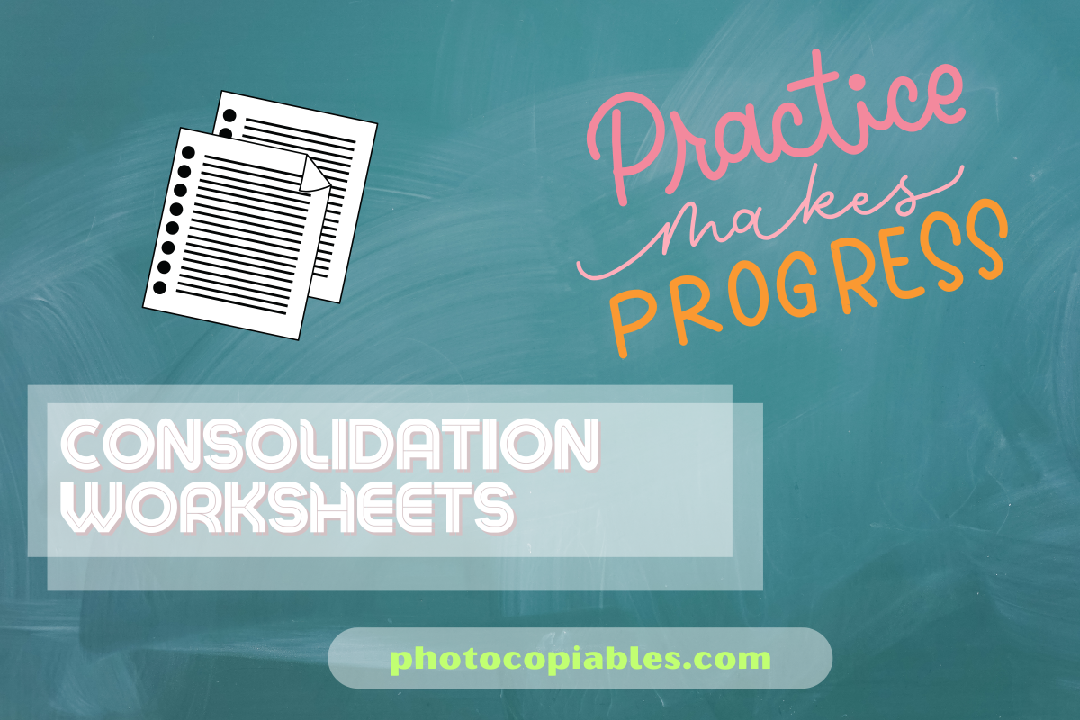 consolidation worksheets cover