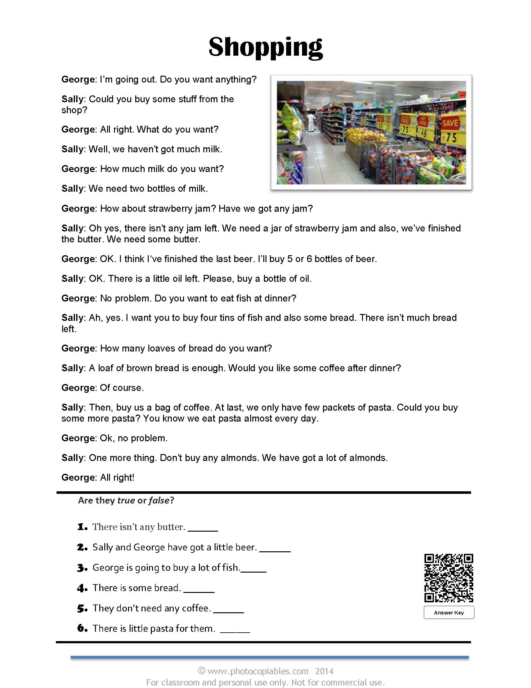 count and noncount nouns exercises