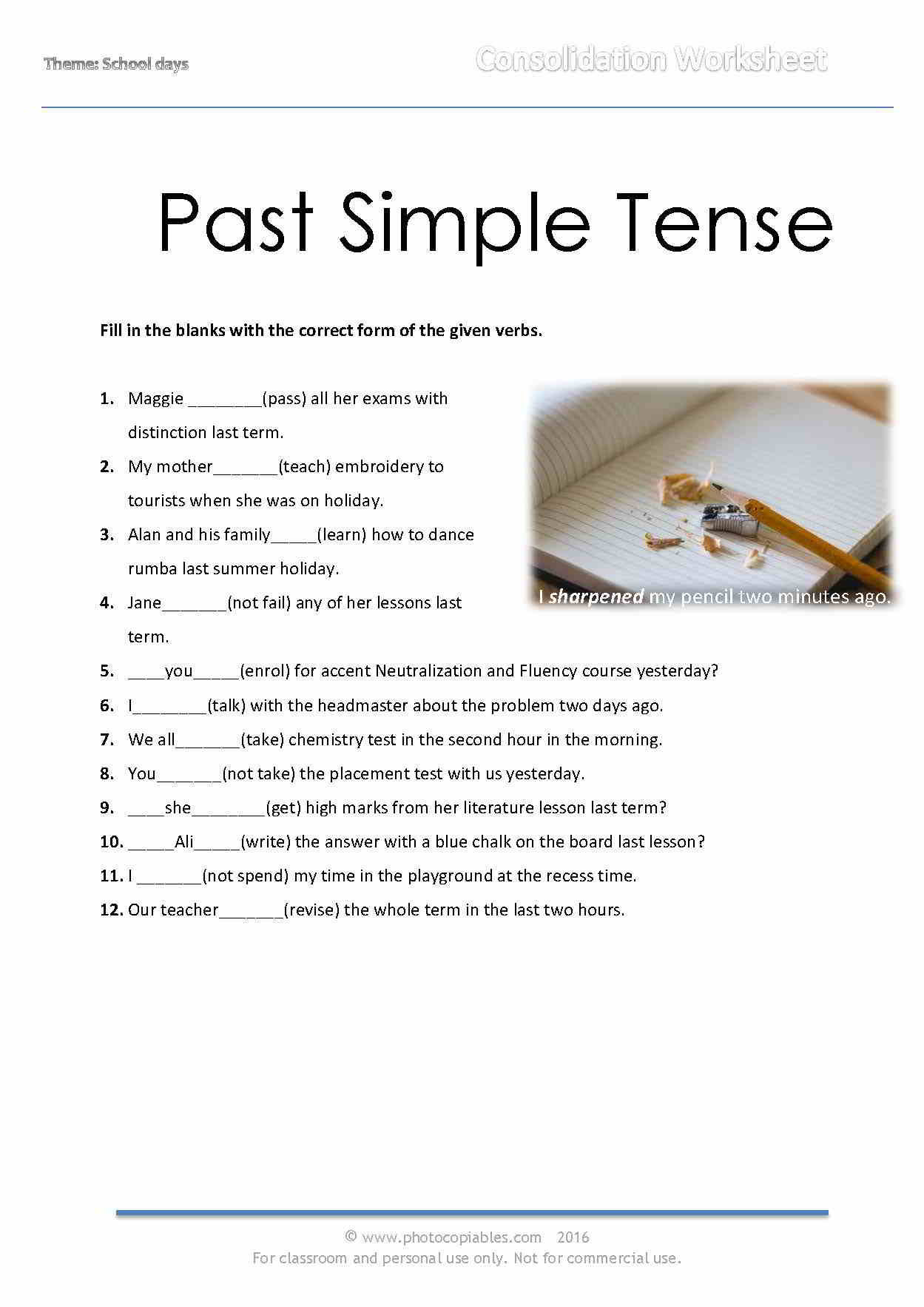 Past Simple Tense Past Simple Online Worksheet PAST SIMPLE TENSE ESL