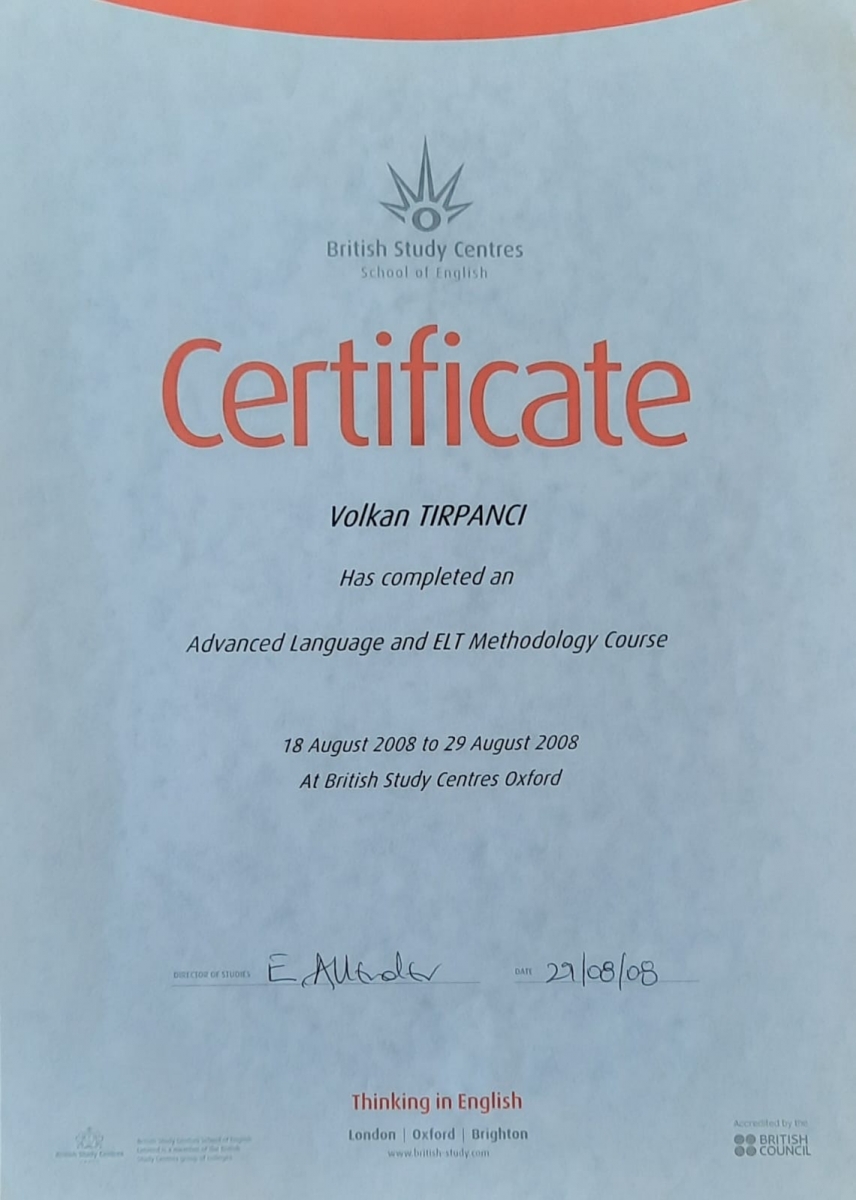oxford certificate
