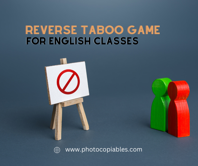 Reverse Taboo Game for English Classes
