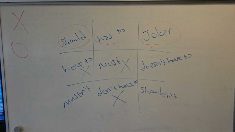 Noughts and crosses on board Noughts and crosses on board