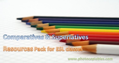 Comparatives and Superlatives Resources Pack
