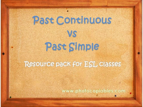 past simple past continuous resource pack