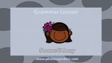 Some any Grammar Lesson slide 1