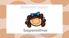 Imperatives Grammar Lesson slide 1