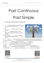 past continuous past simple_consolidation worksheet