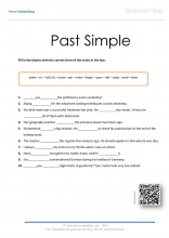 Past simple grammar quiz