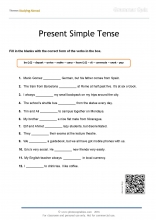 present simple grammar quiz