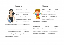 to be abd action verbs worksheet