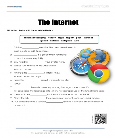 internet vocabulary quiz