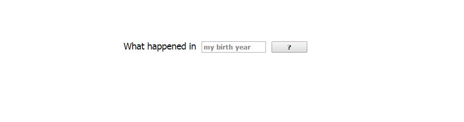 what happened in my birth year